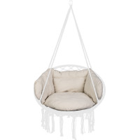 Podsedák LUARO do houpacího křesla - ecru