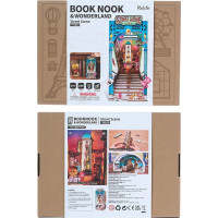 RoboTime 3D skládačka Zarážka na knihy Miniatura domečku Městská ulice