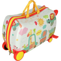 Dětský cestovní kufr na kolečkách - ZOO