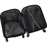 Dětský cestovní kufr na kolečkách - Růžová kočka