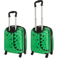 Dětský cestovní kufr na kolečkách - Krokodýl