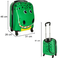 Dětský cestovní kufr na kolečkách - Krokodýl