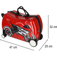 Dětský cestovní kufr na kolečkách - Motorka