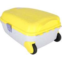 Dětský cestovní kufr na kolečkách/příruční zavazadlo - žlutý