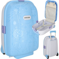 Dětský cestovní kufr na kolečkách/příruční zavazadlo - modrý