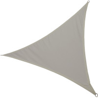 Ochranná trojúhelníková stínící plachta proti slunci LUARO - 3x3x3 m - šedá