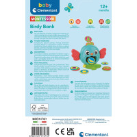 CLEMENTONI BABY Montessori pokladnička Ptáček