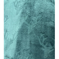 Vánoční deka NOBLE Deer 150x200 cm - tmavě zelená