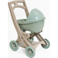 DOLONI Kočárek pro panenky Pipe EKO zelenobéžový