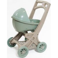 DOLONI Kočárek pro panenky Pipe EKO zelenobéžový