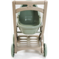 DOLONI Kočárek pro panenky Pipe EKO zelenobéžový