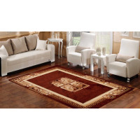 Kusový koberec ATLAS quatro - hnědý/béžový, 80x150 cm