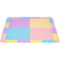 ECOTOYS Pěnové puzzle pastelové SX s okraji