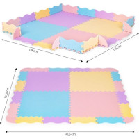 ECOTOYS Pěnové puzzle pastelové SX s okraji