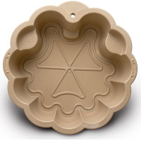 DOLONI Pískoviště Květina EKO béžová se slunečníkem