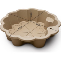 DOLONI Pískoviště Květina EKO béžová se slunečníkem