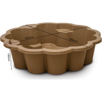 DOLONI Pískoviště Květina EKO hnědá