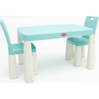 DOLONI Plastový stolek s židlemi modro-bílý