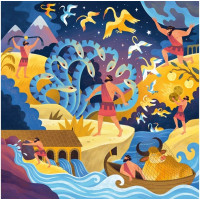 RAVENSBURGER Puzzle 12 Héraklových úkolů 64 dílků