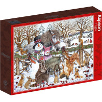 ALIPSON Puzzle Dva sněhuláci 500 dílků