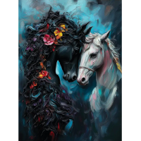 ANATOLIAN Puzzle Černá a bílá 1000 dílků