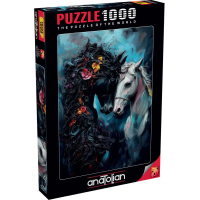 ANATOLIAN Puzzle Černá a bílá 1000 dílků