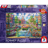 SCHMIDT Puzzle Kouzlo amsterdamského kanálu 1000 dílků