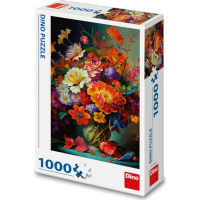 DINO Puzzle Květiny ve váze 1000 dílků