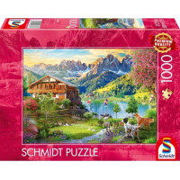SCHMIDT Puzzle Odpočinek v Dolomitech 1000 dílků
