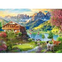 SCHMIDT Puzzle Odpočinek v Dolomitech 1000 dílků