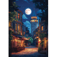 ANATOLIAN Puzzle Galata za úplňku 500 dílků