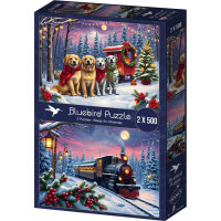 BLUEBIRD Puzzle Vánoce přicházejí 2x500 dílků