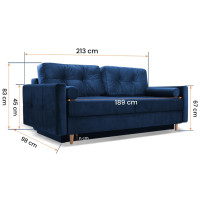 Rozkládací pohovka SALERNO 213 (více variant)