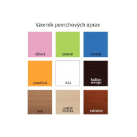 Dětská skříň PRINC A PRINCEZNA - TYP 6B, oranžová