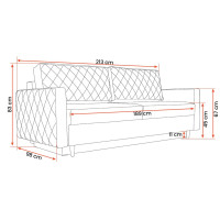 Rozkládací pohovka LEONARDO (více variant)
