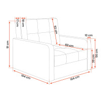 Rozkládací pohovka VICENZA 1 (více variant)