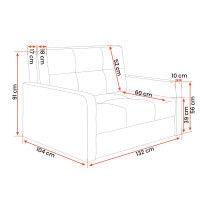 Rozkládací pohovka VICENZA 2 (více variant)