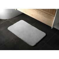 Gedy FUZZY koupelnová předložka, 60x100cm, 100% polyester, protiskluz, šedá 96FY100608