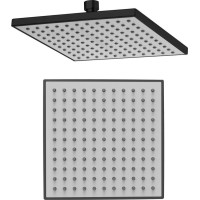 Aqualine Hlavová sprcha, 200x200mm, ABS/černá mat SC164B