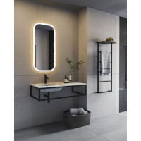 Sapho SKA konzole pod umyvadlo/desku 119, 7x22x51cm, černá mat SKA820