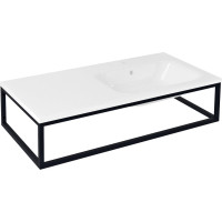 Sapho SKA konzole pod umyvadlo/desku 100x22x51cm, černá mat SKA810