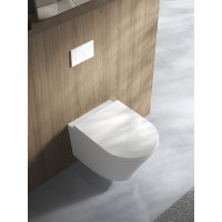 Sapho PACO SHORT závěsná WC mísa, Rimless, 36x47, 5cm, bílá PZ1012SH