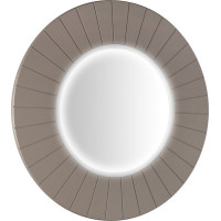 Sapho LUMIRO STRIP kulaté zrcadlo s LED osvětlením v rámu ø 75cm, agila LR750-4343S