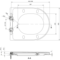 Sapho HARRY WC sedátko, Soft Close, Easy Take, bílá WX1715