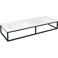 Sapho SKA konzole pod umyvadlo/desku 140x22x51cm, černá mat SKA840