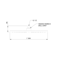 Sapho Hlavová sprcha, průměr 300mm, zlato mat SF419