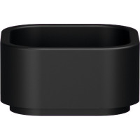 Kerasan HAKO keramické umyvadlo na desku 30x30cm, černá mat 554331