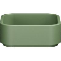 Kerasan HAKO keramické umyvadlo na desku 40x40cm, verde mat 554411