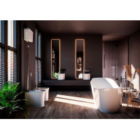 Kerasan THE NEW YORKER WC mísa stojící pro vysokou nádržku, 36, 5x60cm, spodní/zadní odpad, bílá 561801-1