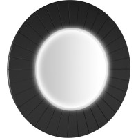 Sapho LUMIRO STRIP kulaté zrcadlo s LED osvětlením v rámu ø 75cm, carina LR750-4141S